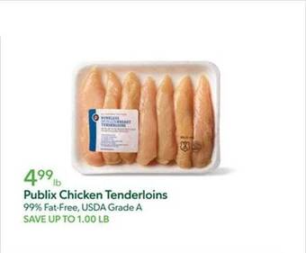 Publix Publix chicken tenderloins offer