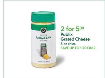 Publix Publix grated cheese offer