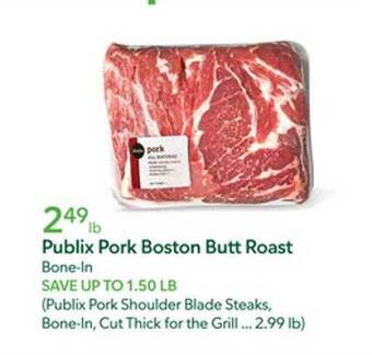 Publix Publix pork boston butt roast offer