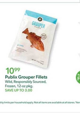 Publix Publix grouper fillets offer