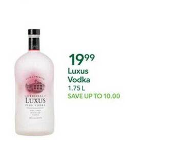Publix Luxus vodka offer