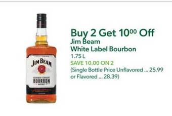 Publix Jim beam white label bourbon offer