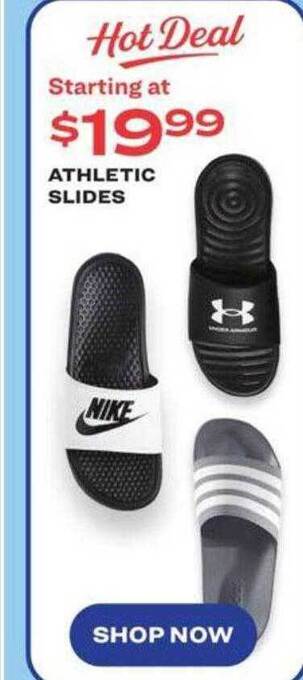 Academy Athletic slides offer