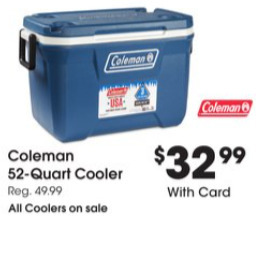 Fred Meyer Coleman 52-quart cooler offer