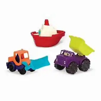 Kohl's B. toys 3-piece mini vehicles set offer