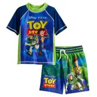 Kohl's Disney / pixar's toy story toddler boy rash guard & bottoms swimsuit set offer