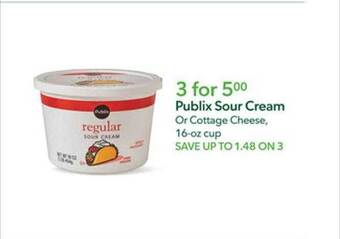 Publix Publix sour cream offer