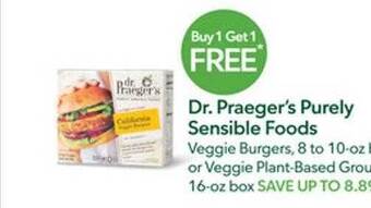 Publix Dr. praeger's purely sensible foods offer