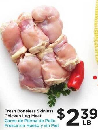 Foods Co Fresh boneless skinless chicken leg meat offer