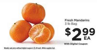 Foods Co Fresh mandarins offer