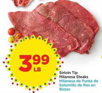 Foods Co Sirloin tip milanesa steaks offer