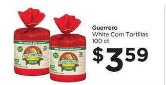 Foods Co Guerrero white corn tortillas offer