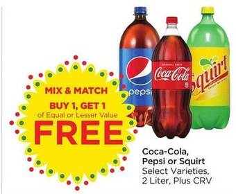 Foods Co Cocacola, pepsi or squirt offer