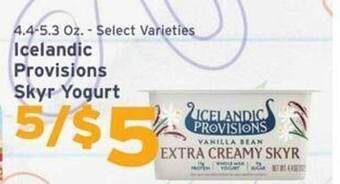 Hannaford Icelandic provisions skyr yogurt offer
