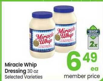 Miracle whip dressing