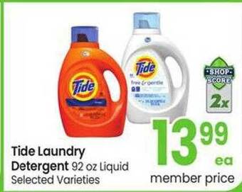 Safeway Tide laundry detergent offer