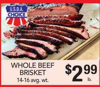 Fareway Whole beef brisket offer