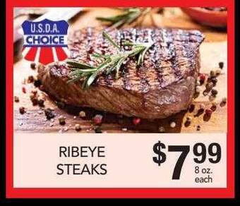 Fareway Ribeye steaks offer
