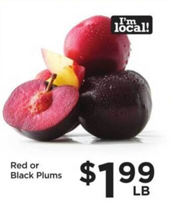 Food 4 Less Red or black plums offer