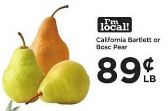 Food 4 Less California bartlett or bosc pear offer