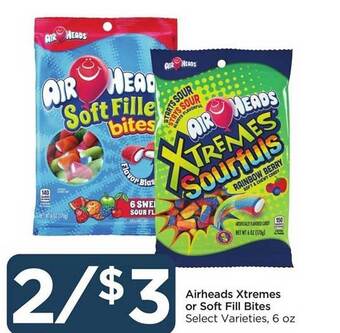 Food 4 Less Airheads xtremes or soft fill bites offer