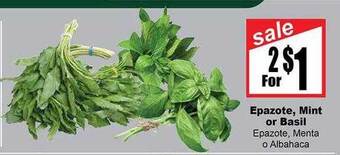 Rancho Markets Epazote, mint or basil offer