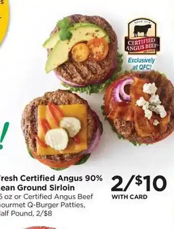 QFC Fresh certified angus 90% offer