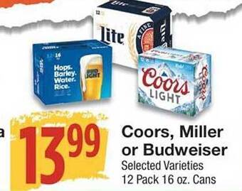 United Supermarkets Coors, miller or budweiser offer