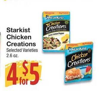 United Supermarkets Starkist chicken creations offer