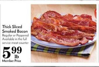 Pavilions Thick sliced smoked bacon offer