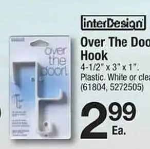 Ace Hardware Over the door hook offer