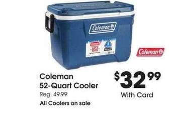 Fred Meyer Coleman 52-quart cooler offer
