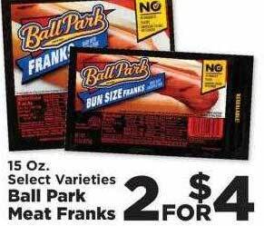 IGA Ball park meat franks offer