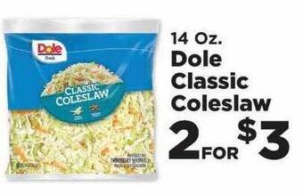 IGA Dole classic coleslaw offer