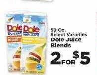 IGA Dole juice blends offer