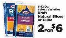 IGA Kraft natural slices or cube offer