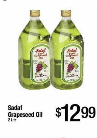 Jons International Sadaf grapeseed oil offer