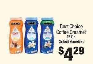 IGA Best choice coffee creamer offer