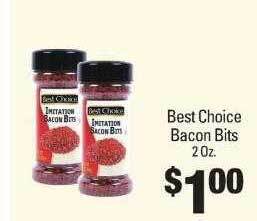 IGA Best choice bacon bits offer