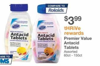 Kinney Drugs Premier value antacid tablets offer