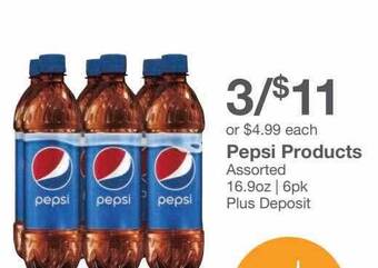 Kinney Drugs Pepsi products offer