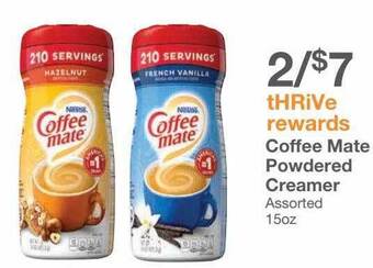 Kinney Drugs Coffee mate powdered creamer offer