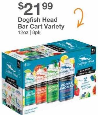 Kinney Drugs Dogfish head bar cart variety offer