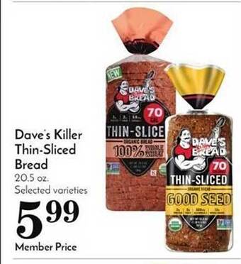 Pavilions Dave's killer thin-sliced bread offer