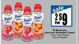 Rancho Markets El mexicano assorted drinkable yogurt offer