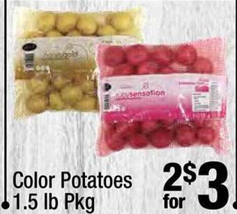 Super King Markets Color potatoes offer