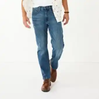 Kohl's Men's wrangler regular-fit advanced comfort jeans offer