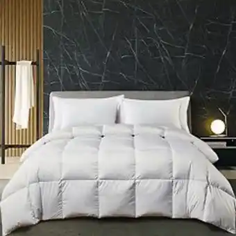 Kohl's Hotel suite white goose all seasons comforter offer
