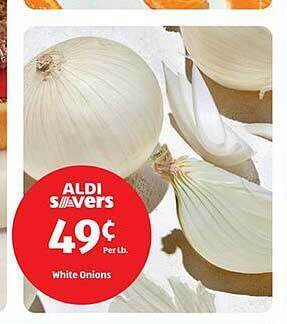 Aldi White onions offer