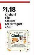 Aldi Chobani flip s'mores greek yogurt offer